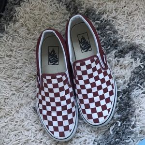Apple Butter Checkered Vans